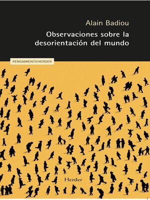 cover image of Observaciones sobre la desorientación del mundo